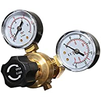 Regulador de botella de gas CO2 Argon Mig Tig Regulador de soldadura 0-315 bar